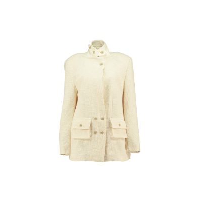 Light Weight Cotton Knit Oversized Blazer Sand - PRE ORDER