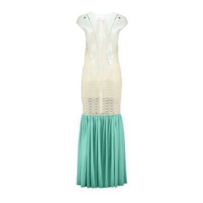 Open Back Cotton Crochet Dress Sand on Green - PRE ORDER