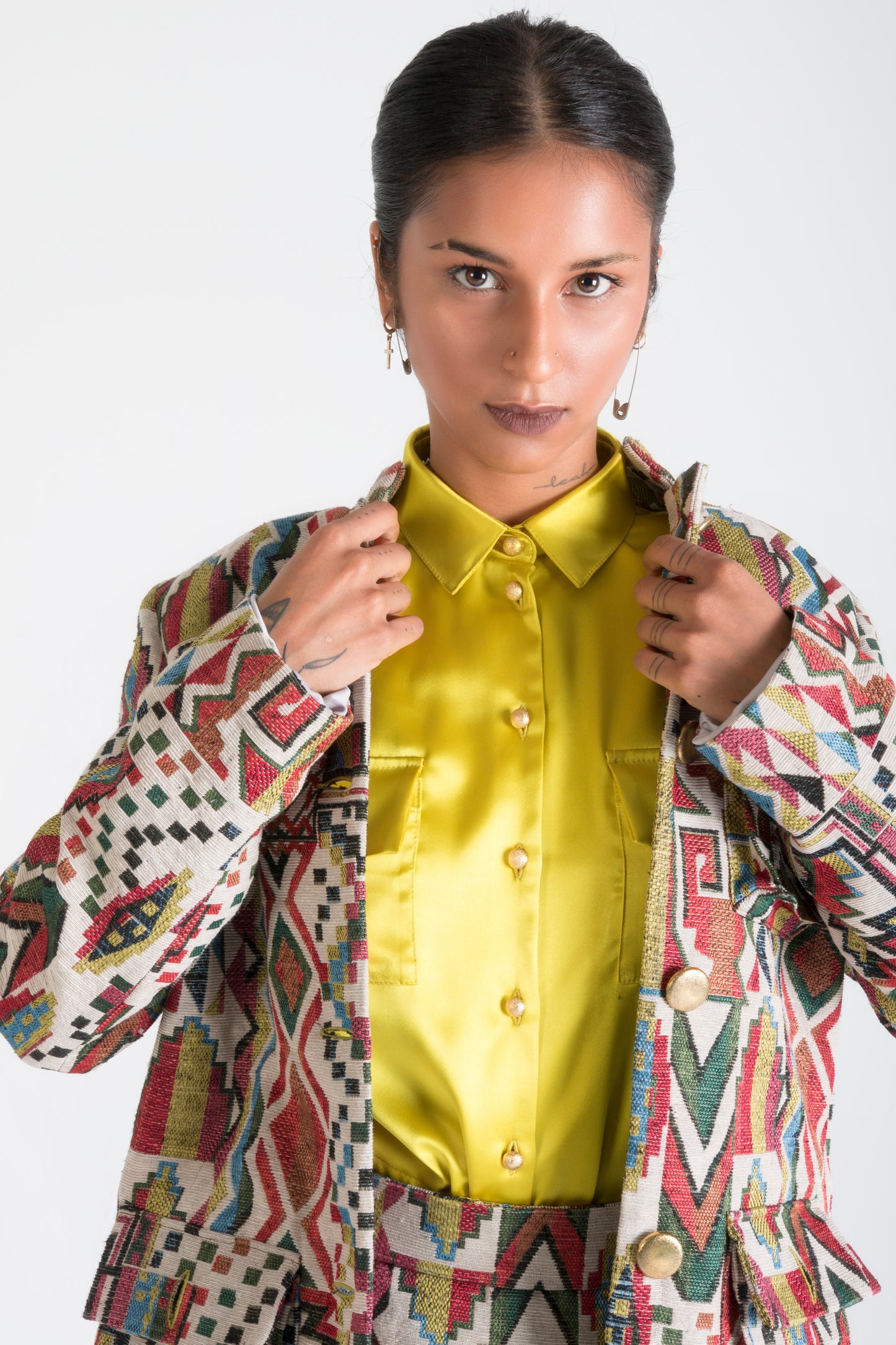 Multicolor Jacket with Pockets House