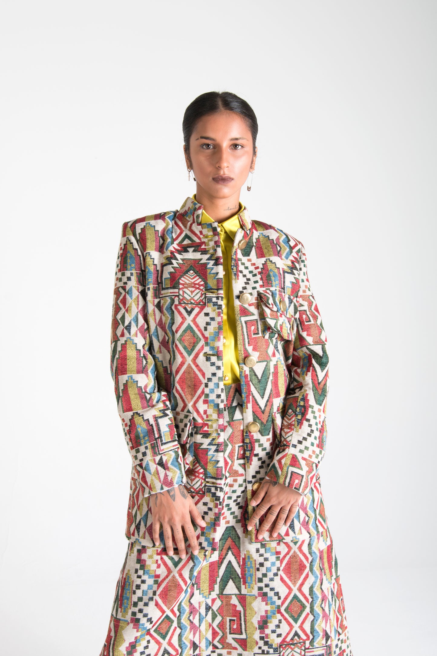 Multicolor Jacket with Pockets House
