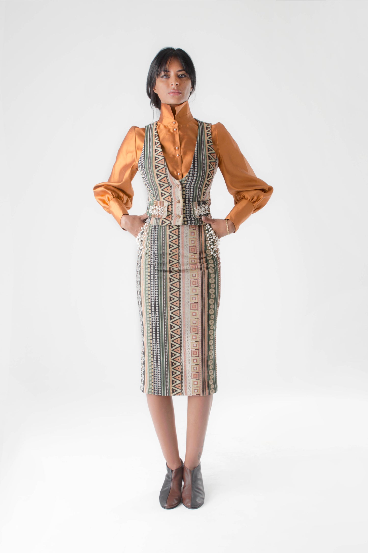 Women's smoking vest