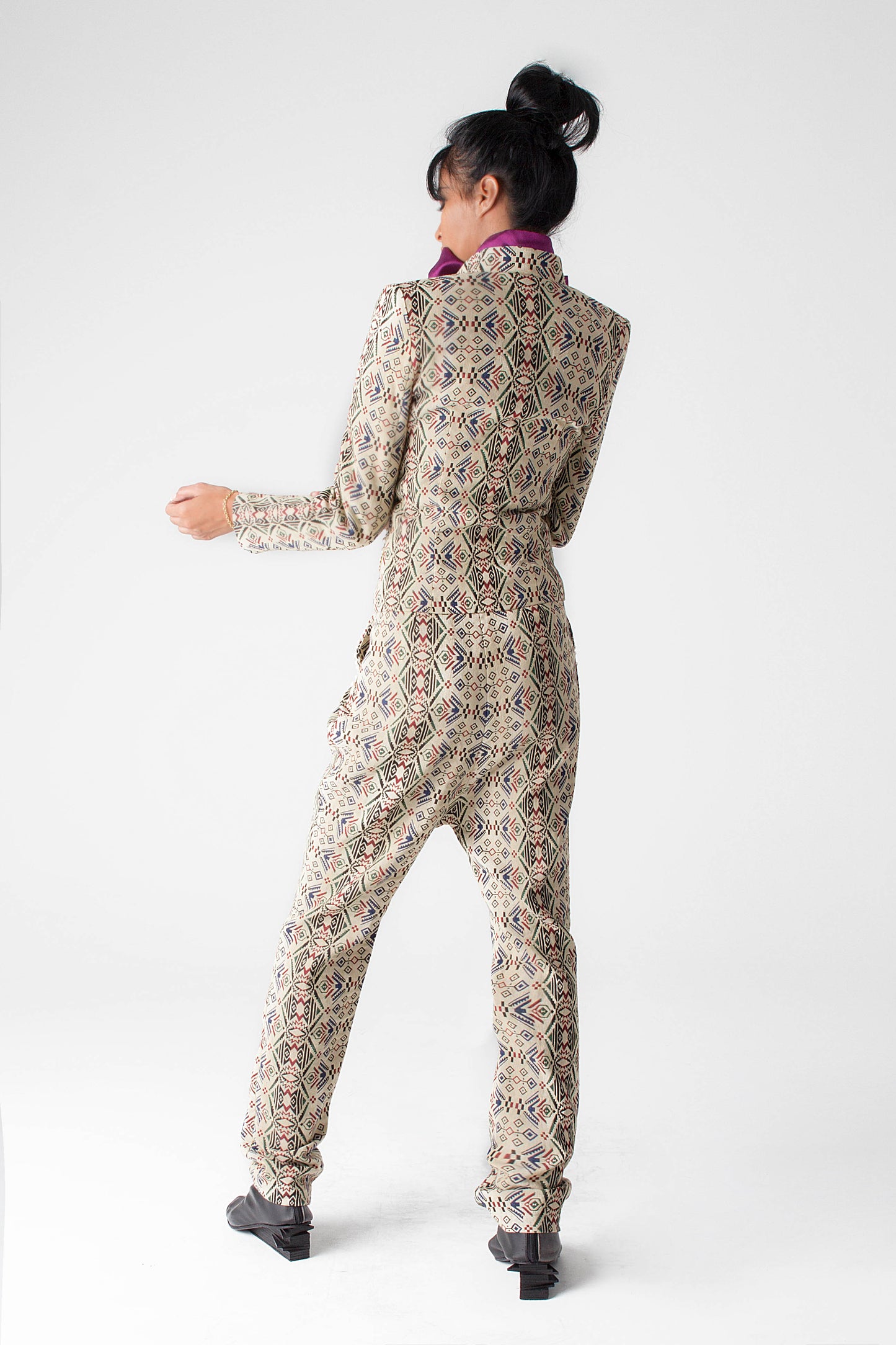 Women's long cargo trousers