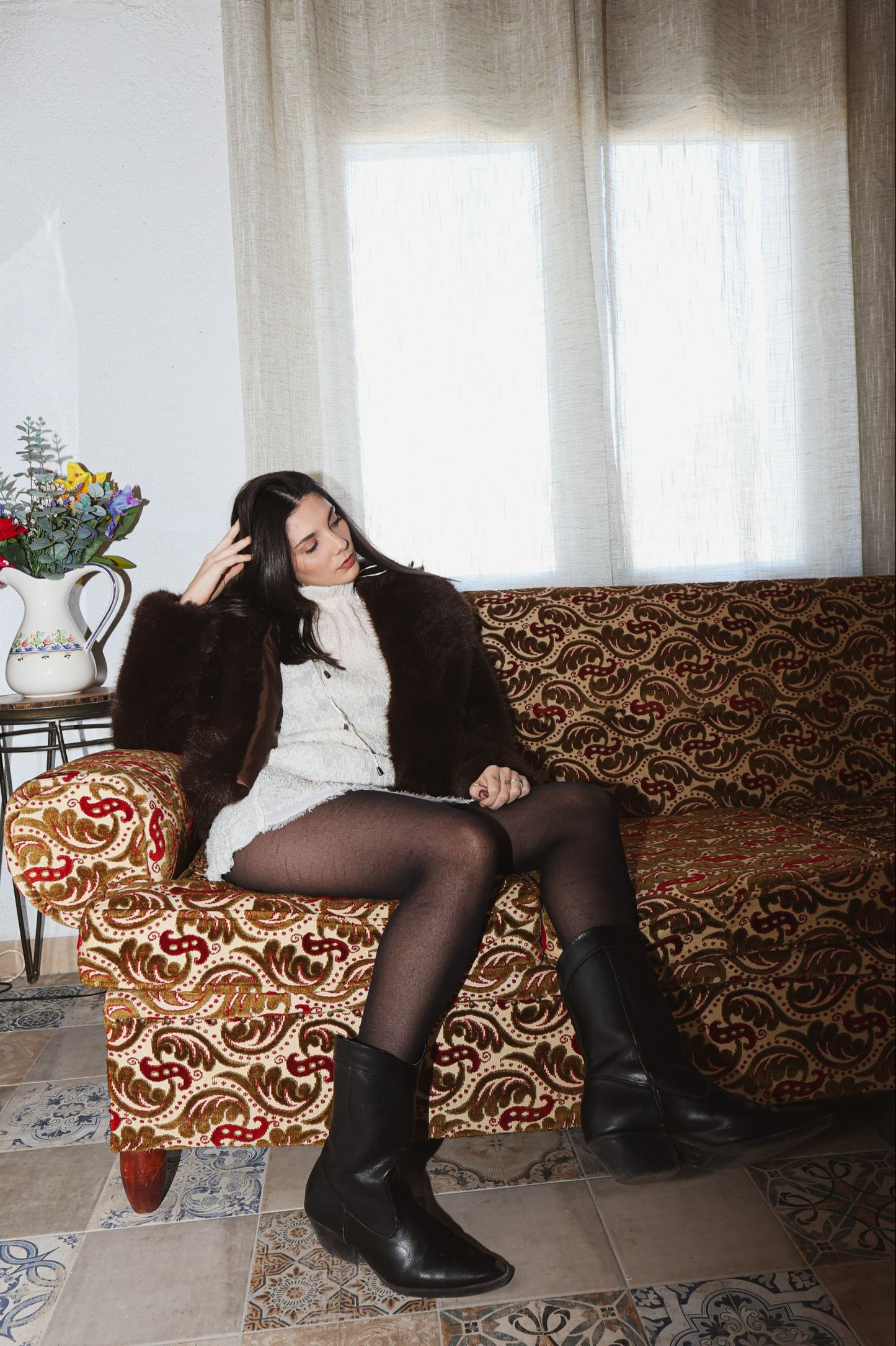 Halter Neck Mini Dress Creamy White