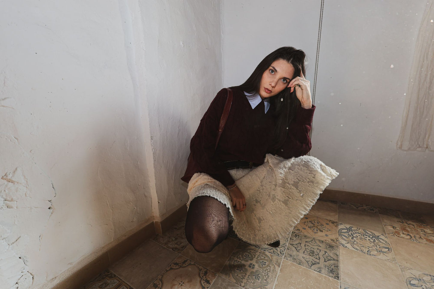 A-Line Midi Skirt with Pockets