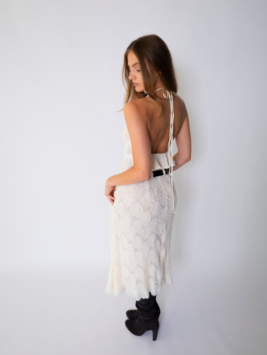 Open Back Halter Top