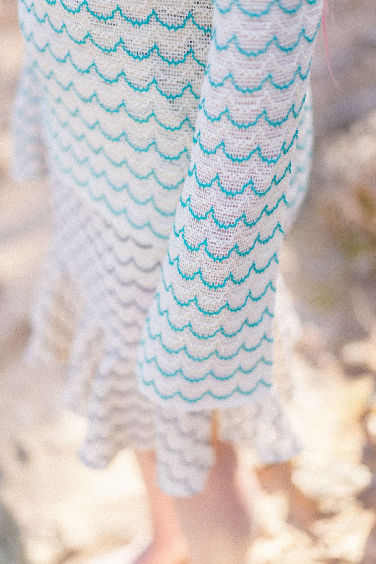 relax baby be cool cotton knit skirt with ruffled hem marine