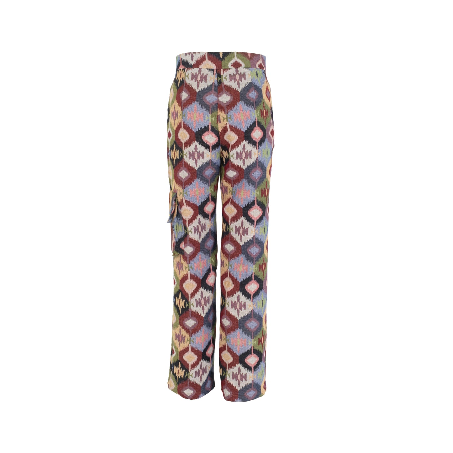 Multicolor Long Trousers with Pockets Circle