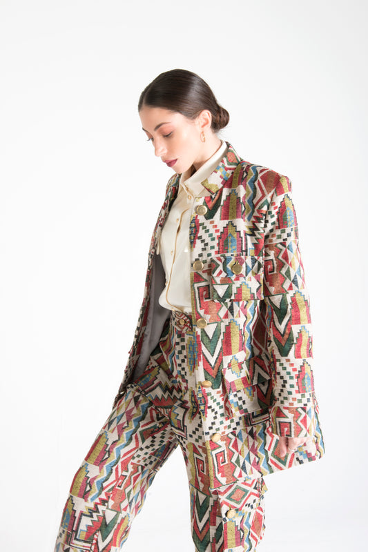 Multicolor Jacket with Pockets House