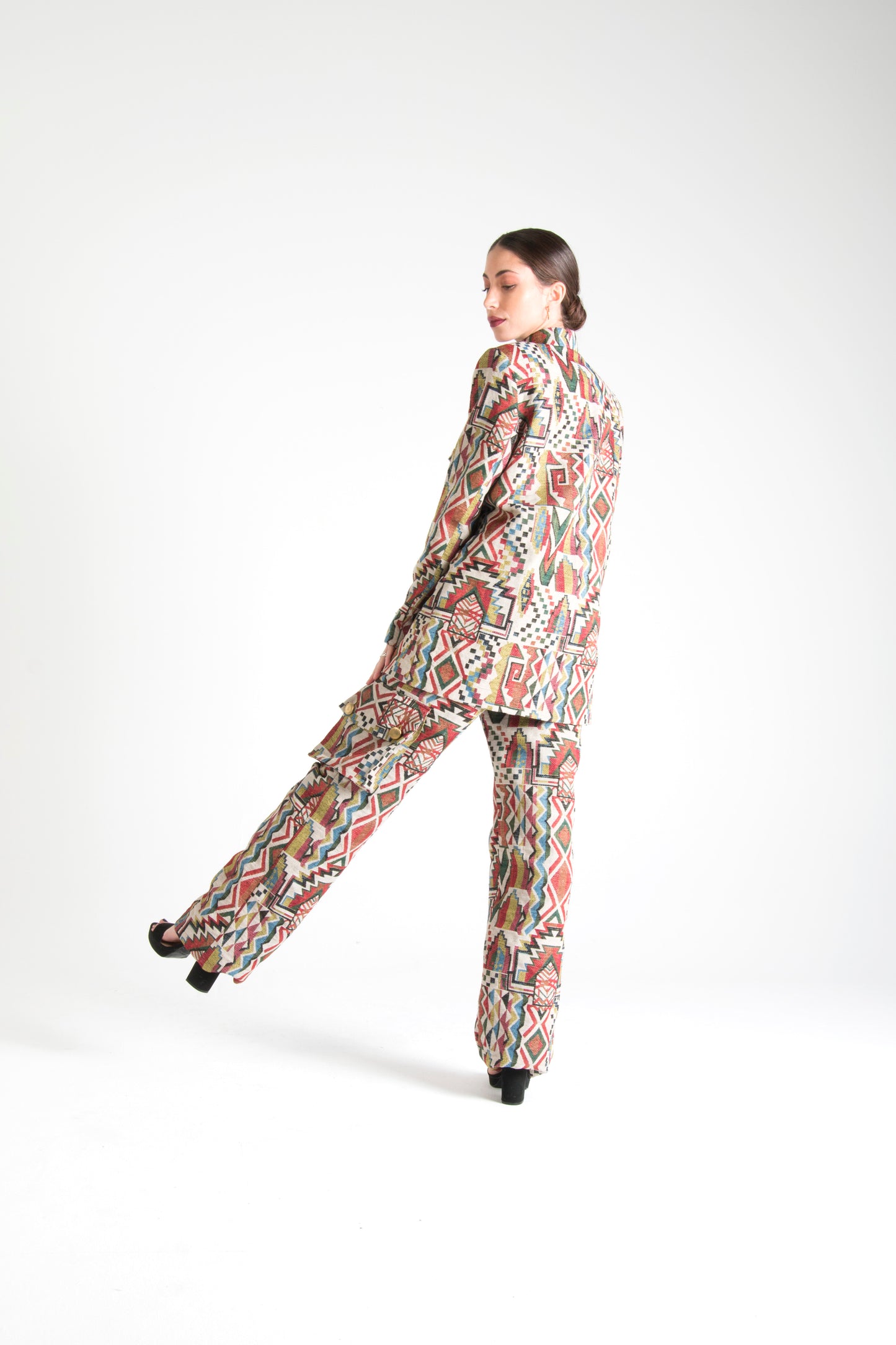 Multicolor Long Trousers with Pockets House