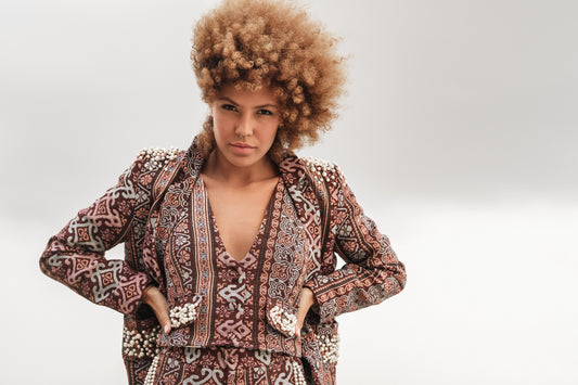 Women's smoking jacket
