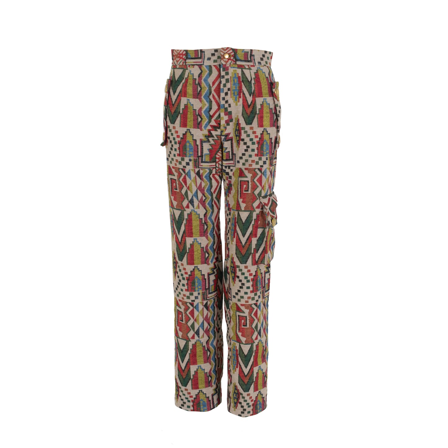 Multicolor Long Trousers with Pockets House